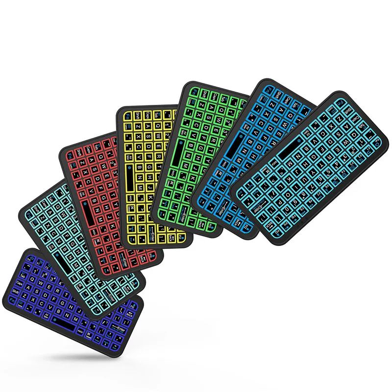 

M7 74-keys Wireless bluetooth 5.2 Keyboard with Colorful Backlit Mini Ultra Rechargeable Keyboard for Tablet Android iOS