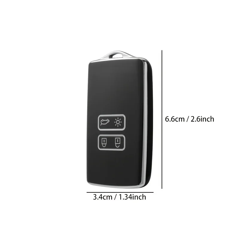 TPU Car Key Case Cover Fob Shell For Renault Koleos Kadjar Captur Megane Clio Scenic Talisman Arkana For Dacia Sandero Card Fob