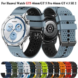 22mm Sport Breathable Silicone Strap For HUAWEI WATCH GT5 Pro GT 5 4 3 SE 46mm/Runner Wrist Band For HUAWEI WATCH 4 Pro Bracelet