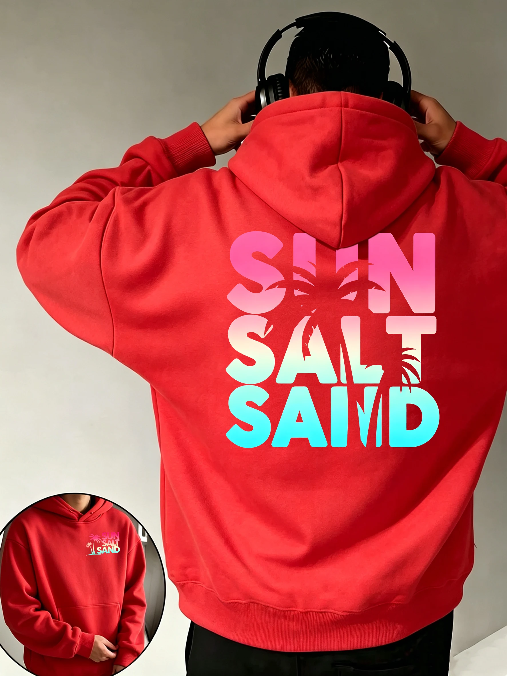 Kleurrijke Zon Zout Zand Print - Winter Clothing English recensie en prijs