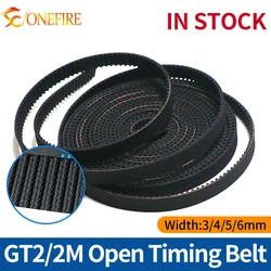 High Quality 1meters/lot GT2 3MM timing belt width 3mm Rubber 2GT-3/4/5/6mm small backlash GT2 Open Belt  For 3D print