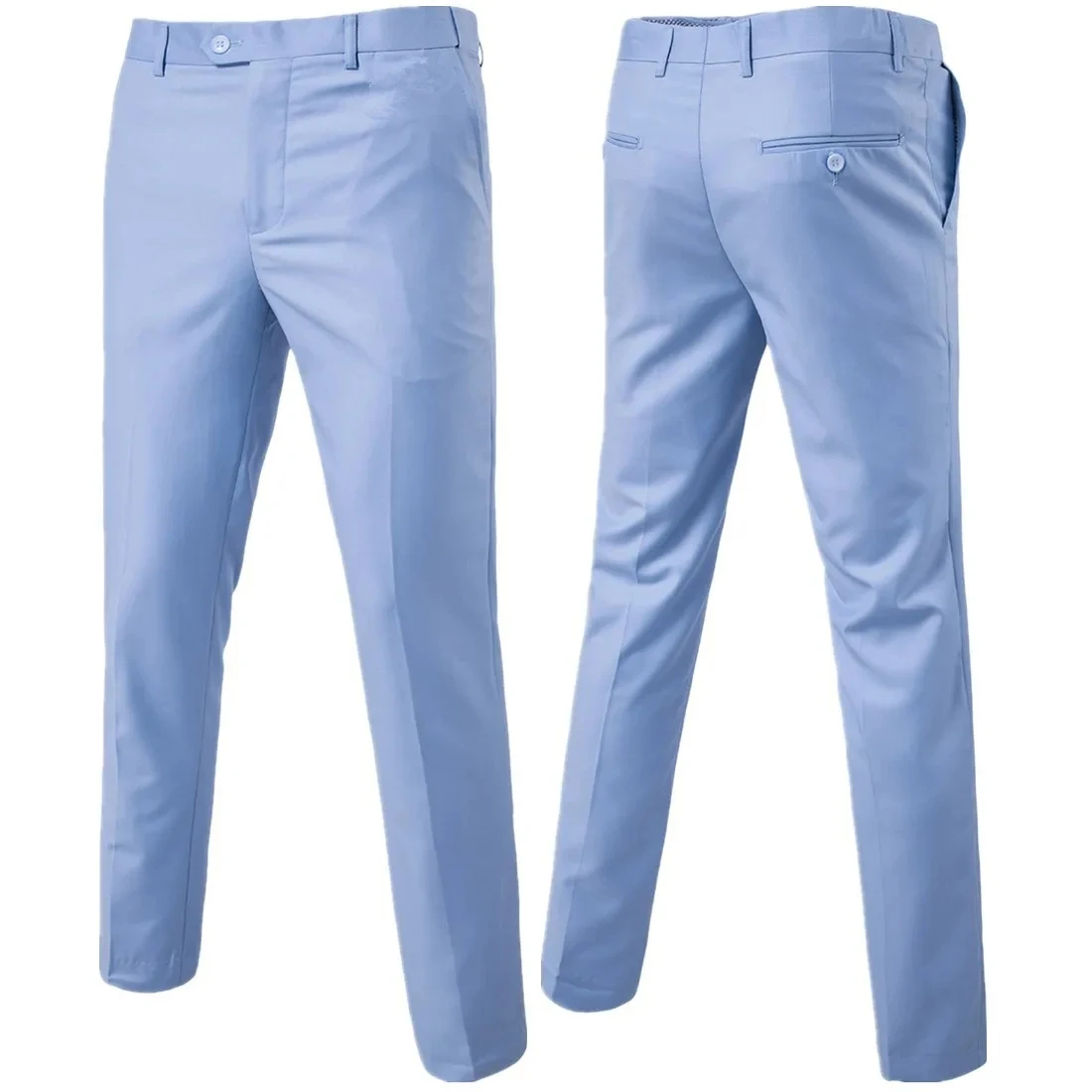 Pantalon habillé décontracté pour hommes, boutique, affaires, tissu trempé, FJD, mâle, haute qualité, mince, solide, document, mode, nouveau, 2023