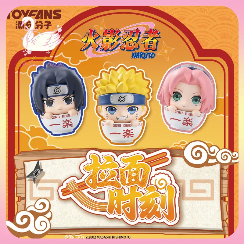 Original Naruto Ramen Time Series Blind Box Figur Naruto Sasuke Sakura Anime-Zubehör Sammlerstück Spielzeug Geschenk für Mädchen und Jungen