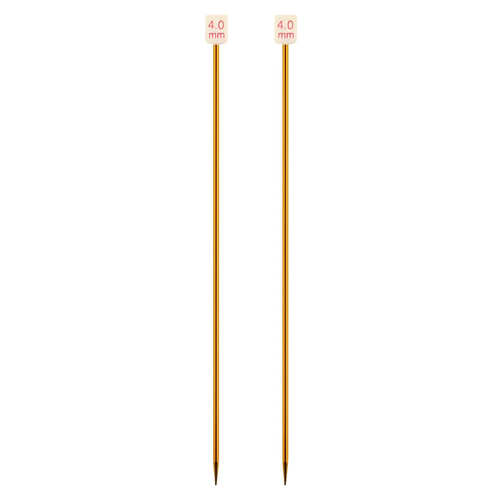 

Color Random Single Pointed Straight Knitting Needles Aluminum Weaving Needle Handknitting Tool Home Supplies 6.5mm