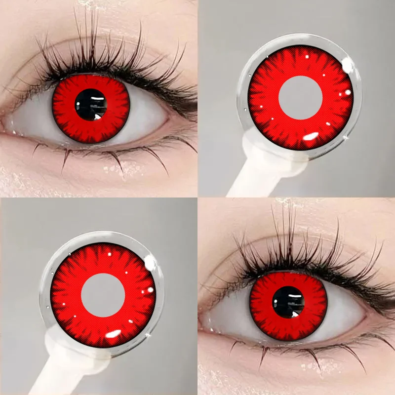 MILL CREEK 1 Pair Cosplay Colored Contact Lenses Halloween Contact Lenses Anime Red Contacts Lens Beauty Pupil Eye Fast Shipping