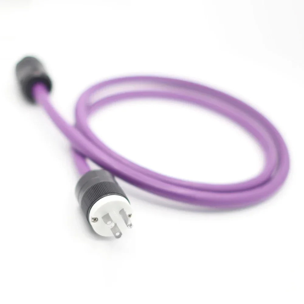 1m AC-313 OFC Power cable with Gold plated us connector AC +fingure 8 IEC