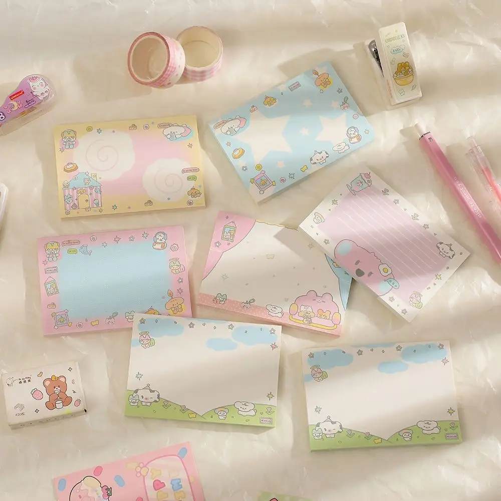 

Cute Memo Pad Non-sticky Note Paper Journal Notepad Message Paper Office Stationery Supplies for Scrapbooking