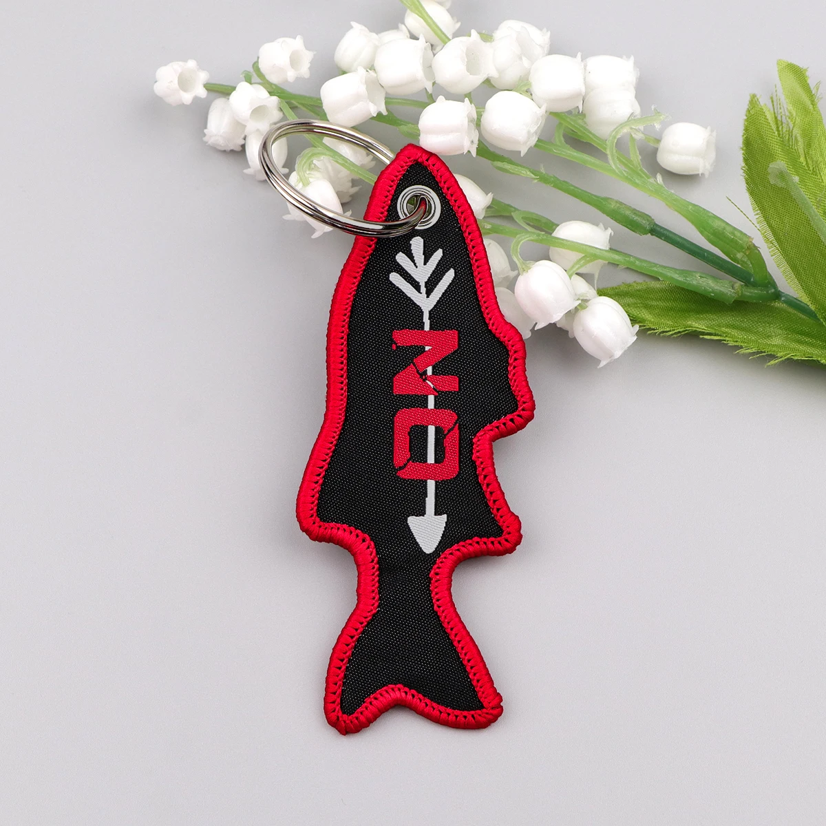 Embroidery Fish - Brelok do kluczy w kształcie ryby