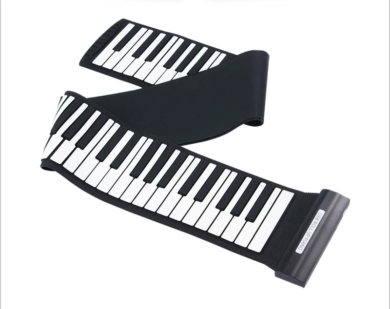 Portable Hand Roll Piano With 88 Keys Electronic Digital Silicone Roll up Piano Keyboard for Beginner