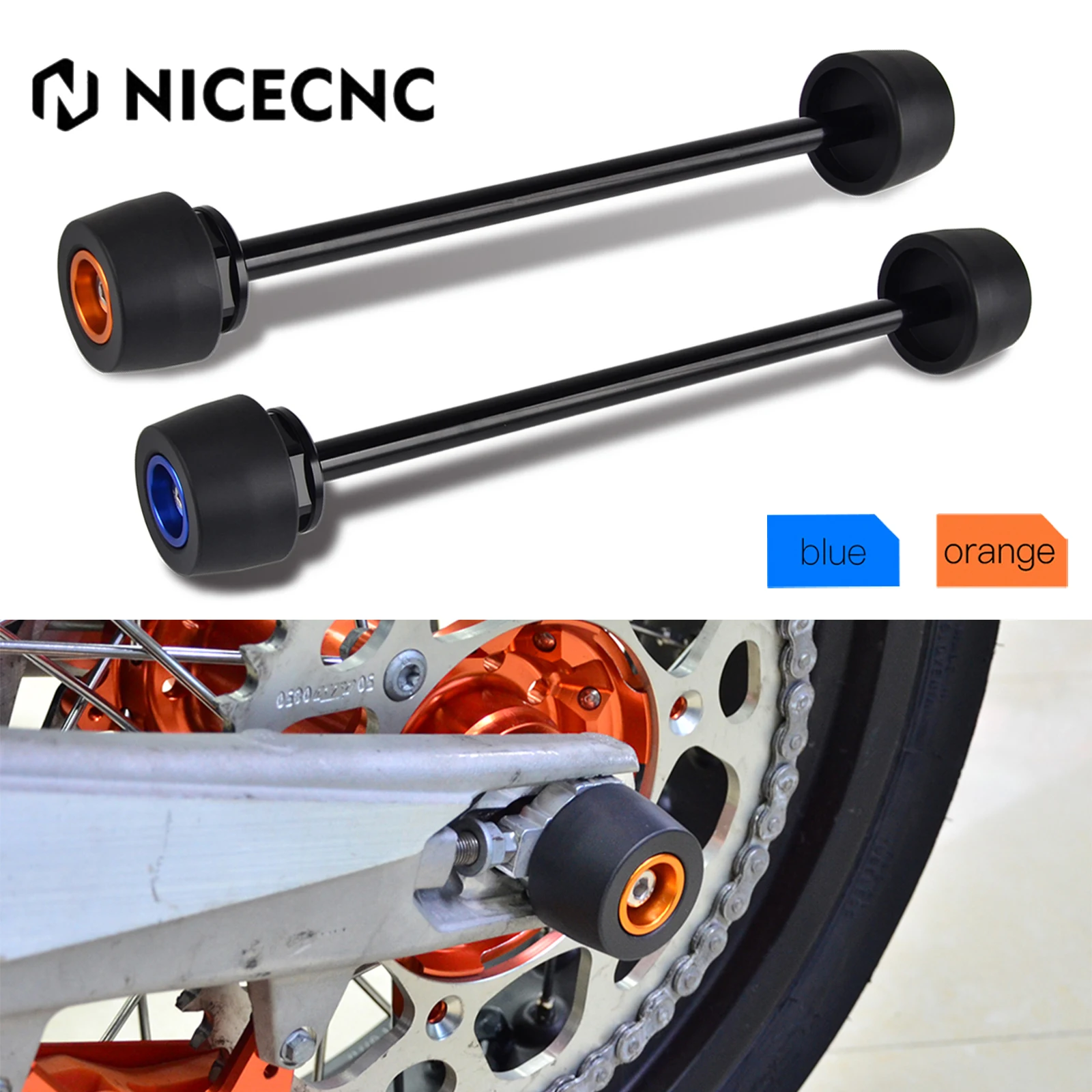 

Rear Axle Fork Wheel Slider For KTM 690 Duke Enduro R SMC R 950 990 Duke Adventure 1050 1090 1190 1290 Adventure/R/S/T 1190 RC8