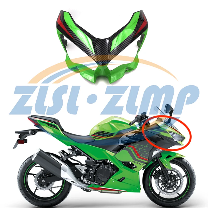 

For Kawasaki Ninja 400 Ninjia400 EX400 2018 2019 2020 2021 2022 2023 Front Headlight Fairing ABS Injection Bodywork Fairing