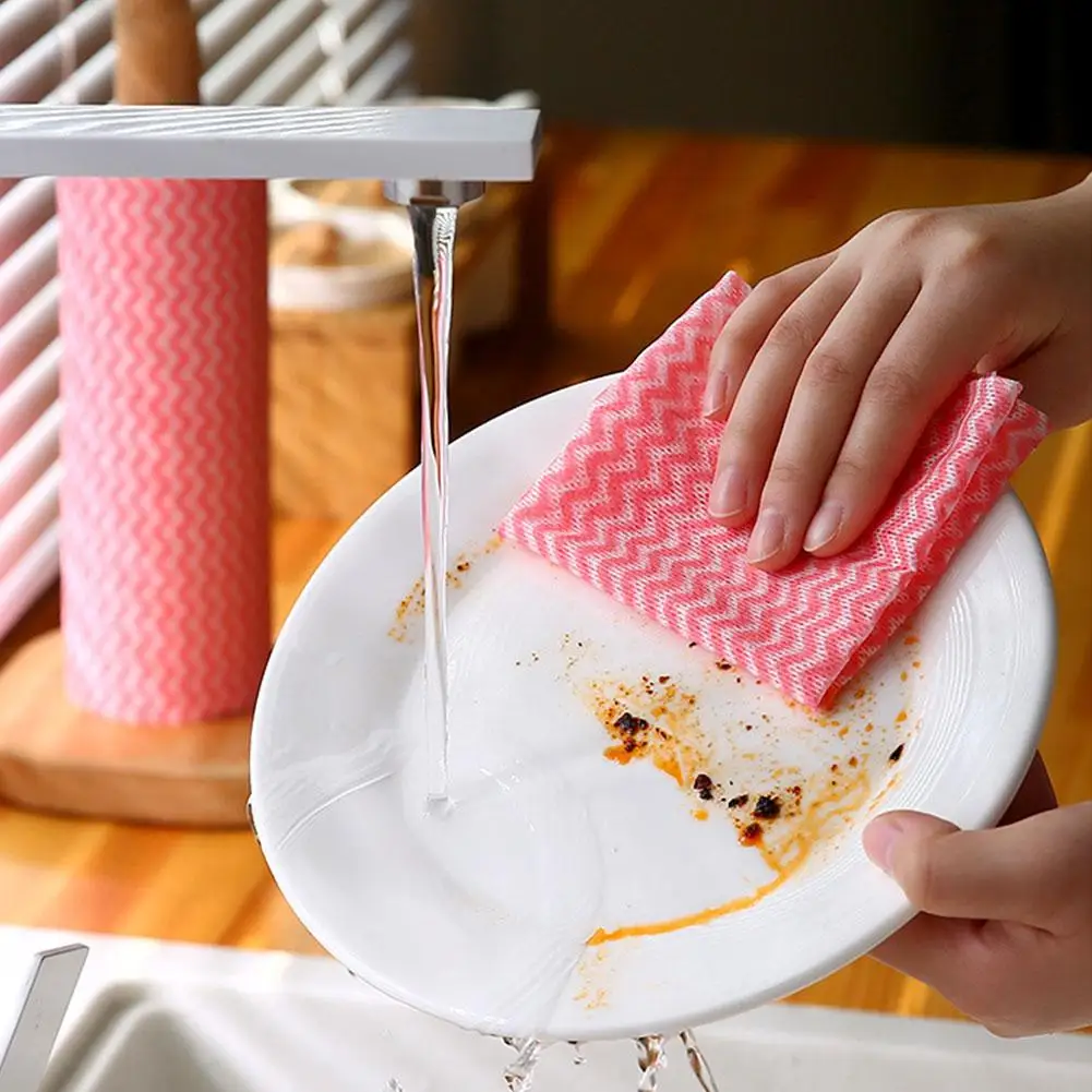 

50 Paper Towel Roll Cleaning Cloth Disposable Cleaning Cleaning Towel Cloth Dish Cloth Cleaning Kitchen Household Towel Wip N6P0