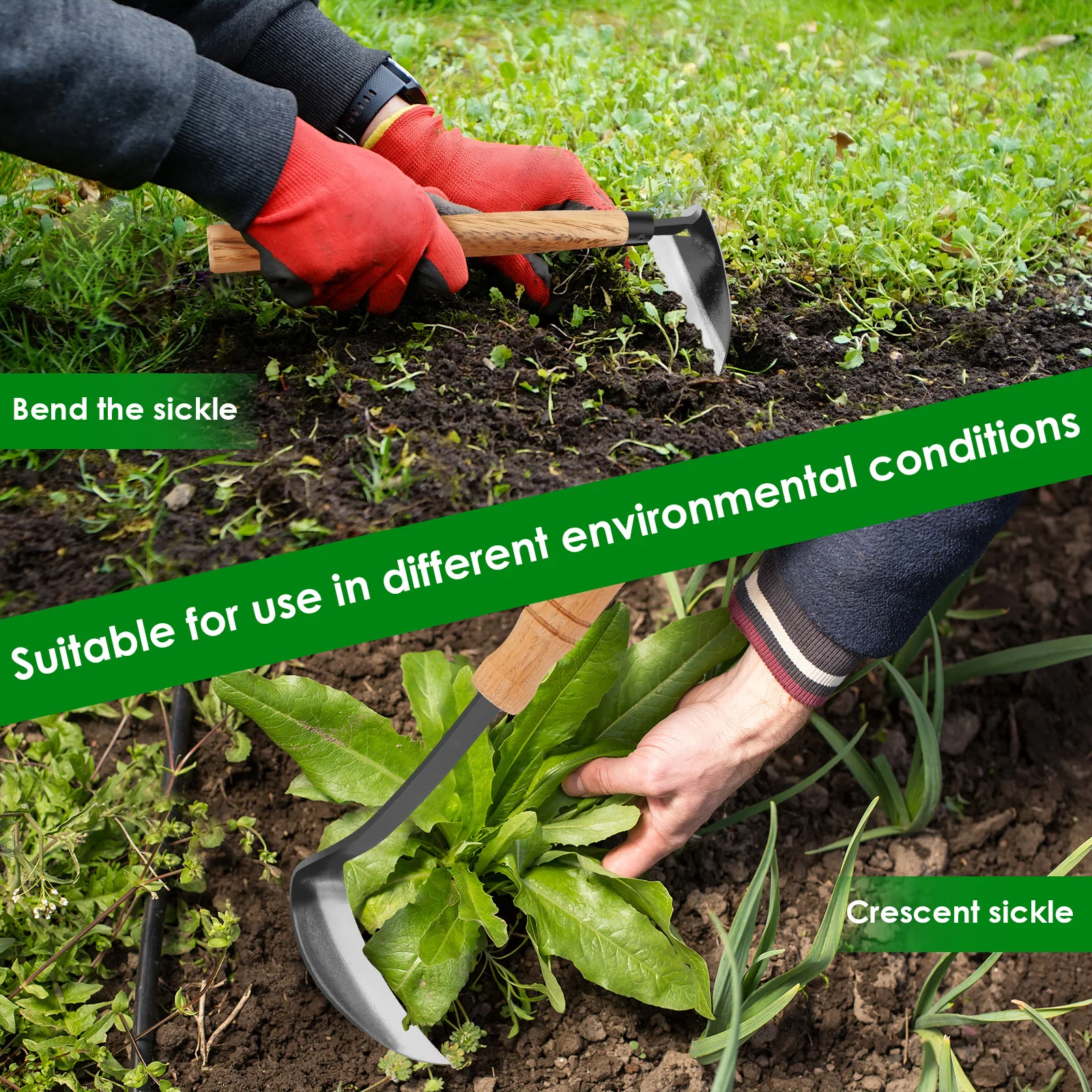 2/1Pcs มือ Weeding Hoe สไตล์ญี - Gardening Tools Japanese บทวิจารณ์และราคา