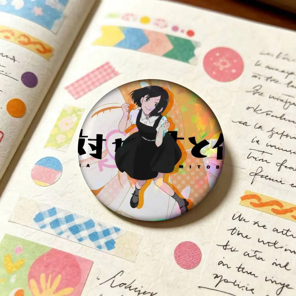You & I A-Are P-Polar O-Opposites  Anime Button Pin Brooch For Clothes Cartoon Badge Backpack Decoration Jewelry Accessories