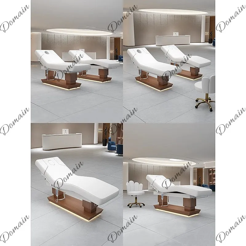 Beauty salon electric beauty bed, adjustable multi-function spa bed, micro-shaping eyelash therapy bed