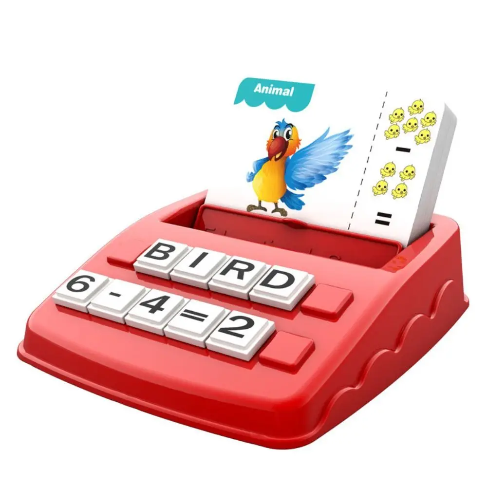 Montessori Spelling Words Game 2 in 1 Arithmetic Matching Letter Games Toy Animal Cute Letter Matching Game Kids Gift