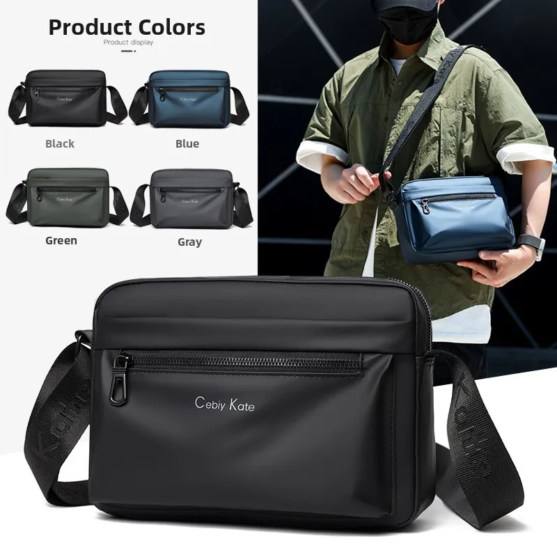 

Мужская сумка через плечо для езды на велосипеде на открытом воздухе, простая сумка-мессенджер, кожаная сумка с мембранной сумкой для отдыха, сумка на одно плечо