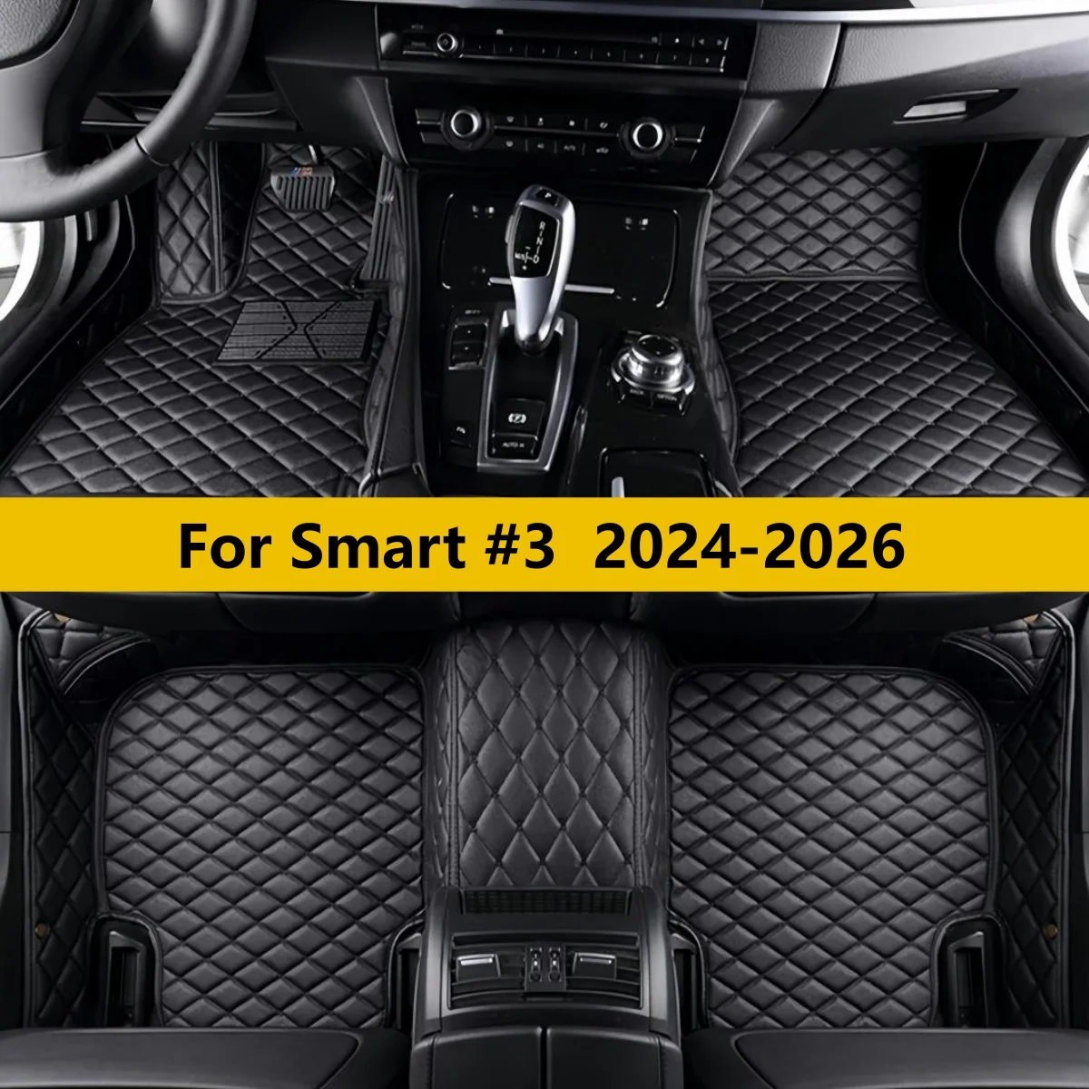 

Автомобильные коврики на заказ для Smart # Комплект автомобильных ковриков из кожи для всех сезонов 2024-2026 гг.