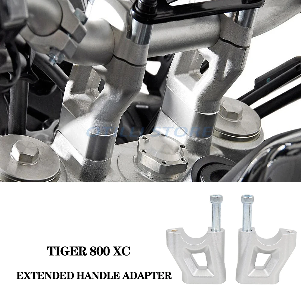 

Motorcycle Accessories Handlebar Riser Clamp For Tiger 800 XC TIGER 800 XCA Tiger800 XCX Handle Bar Drag Extend Adapter