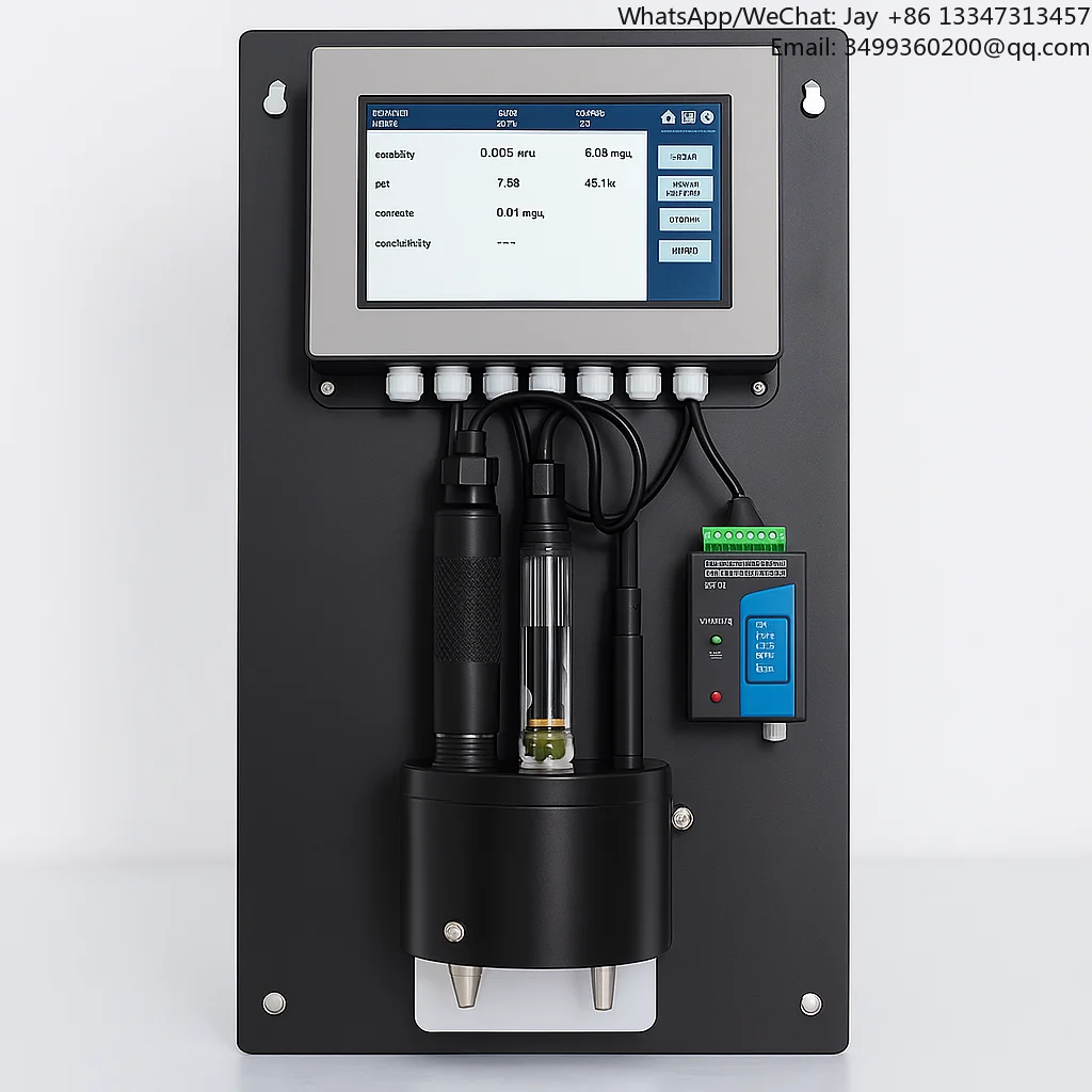 

Онлайн-анализатор качества воды с выходом RS485 (Modbus/RTU) для мониторинга pH, EC, DO, TDS, ORP, COD, мутности, с дисплеем и контроллером