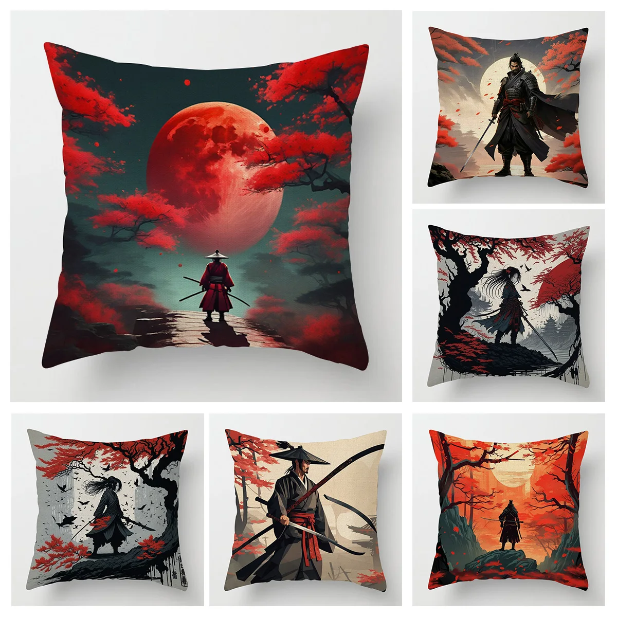 

Наволочка в японском стиле из дышащего хлопка и льна, декоративный чехол для дивана для гостиной, спальни, 45x45 см