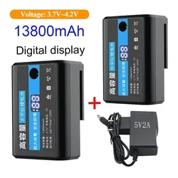 13800mAh infrared laser level rechargeable lithium battery for 2-wire / 3-wire / 5-wire / 12 wire push universal digital battery