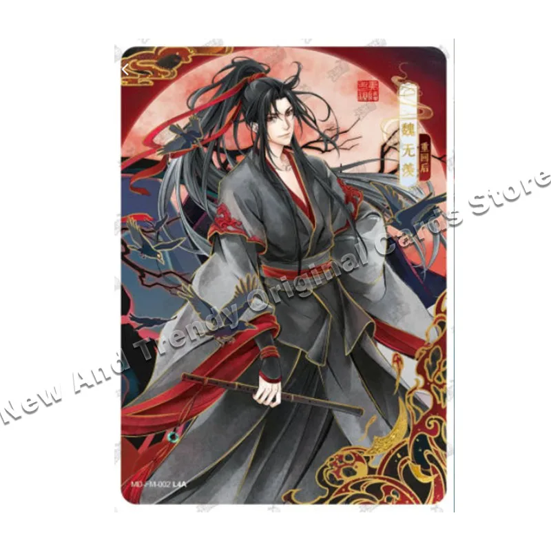 Original Anime Modestroy OZuShi Cards, AgreYOU FM Card Signature, Wei Wuxian Blue Forgetting Machine Collection Card, Toy Gifts