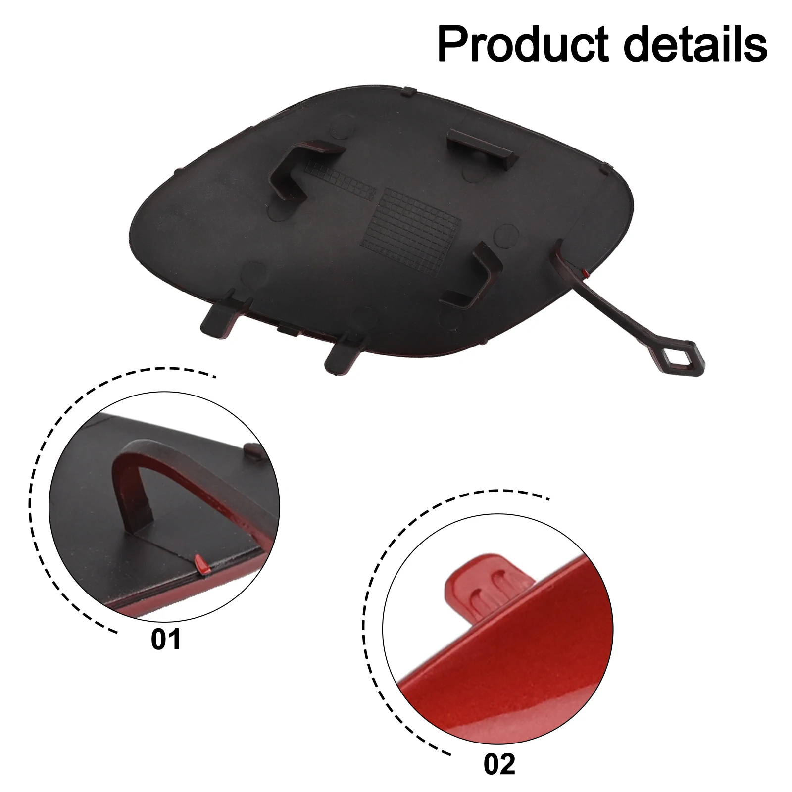 For C180 C200 Car Tow Hook Bumper Cover Cap Blue Classic Aesthetic Design Comprehensive Compatibility Easy Installation