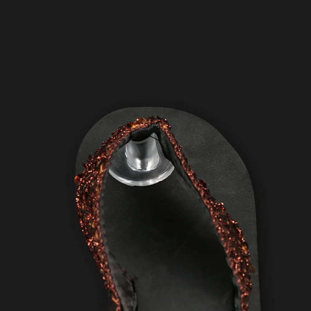 

5Pairs Clear Gel Toe Protectors Non-Slip Cushion for Thong Sandals Foot Pain Relief and Toe Protectors for Shoes