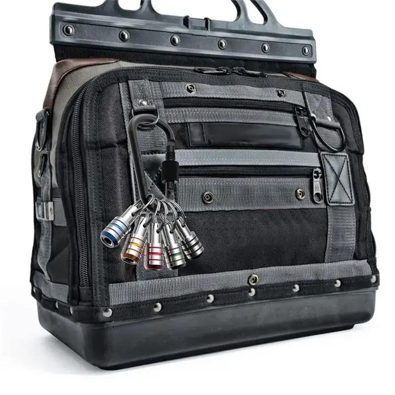 

Держатель для бит ABNQ, брелок для ключей, 5 шт., 1/4 дюйма, шестигранный хвостовик, быстросъемный держатель для ударных бит, адаптер для дрели/шуруповерта