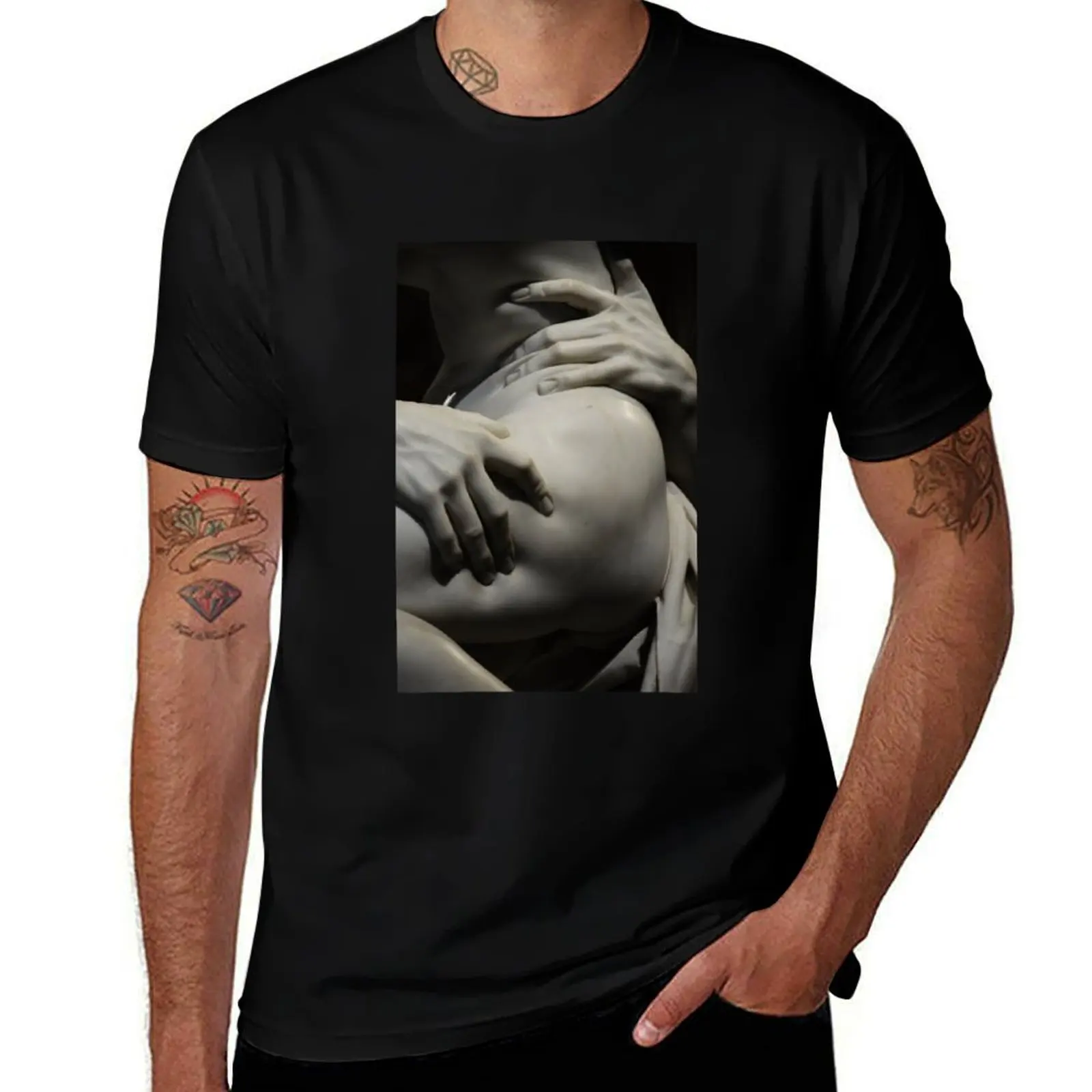 

Ratto di Proserpina Detail T-Shirt t shirt man designer man t shirt heavy cotton T-Shirt