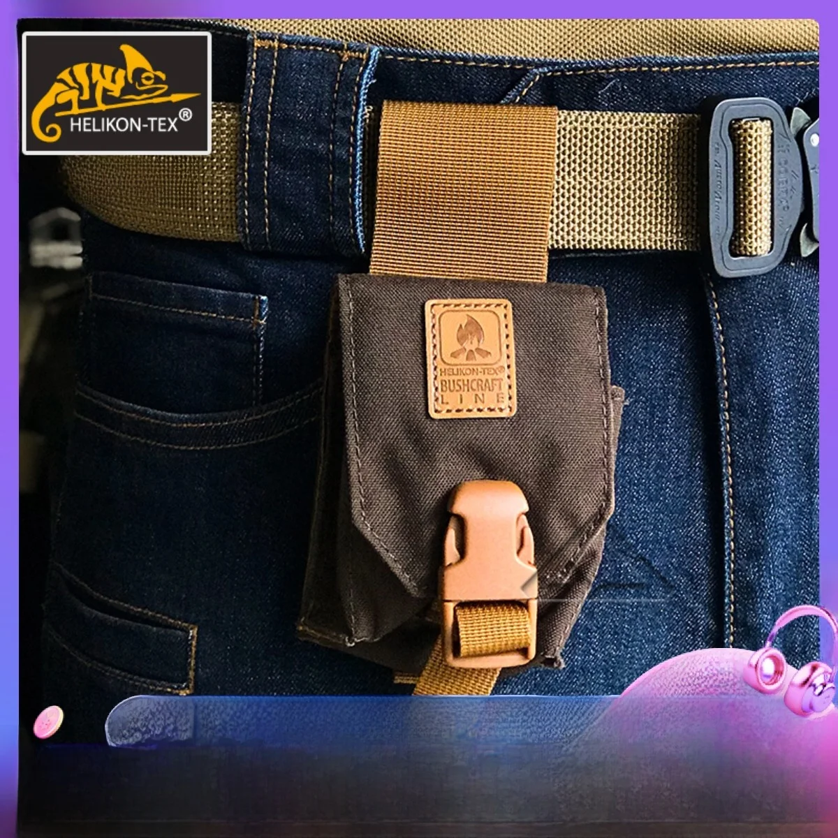 

Helikon Casual Outdoor Utili Bag Tactical Cass Waist Bag Accory Hanging Extra Bag MO-O09- Cordura Fitn Travel