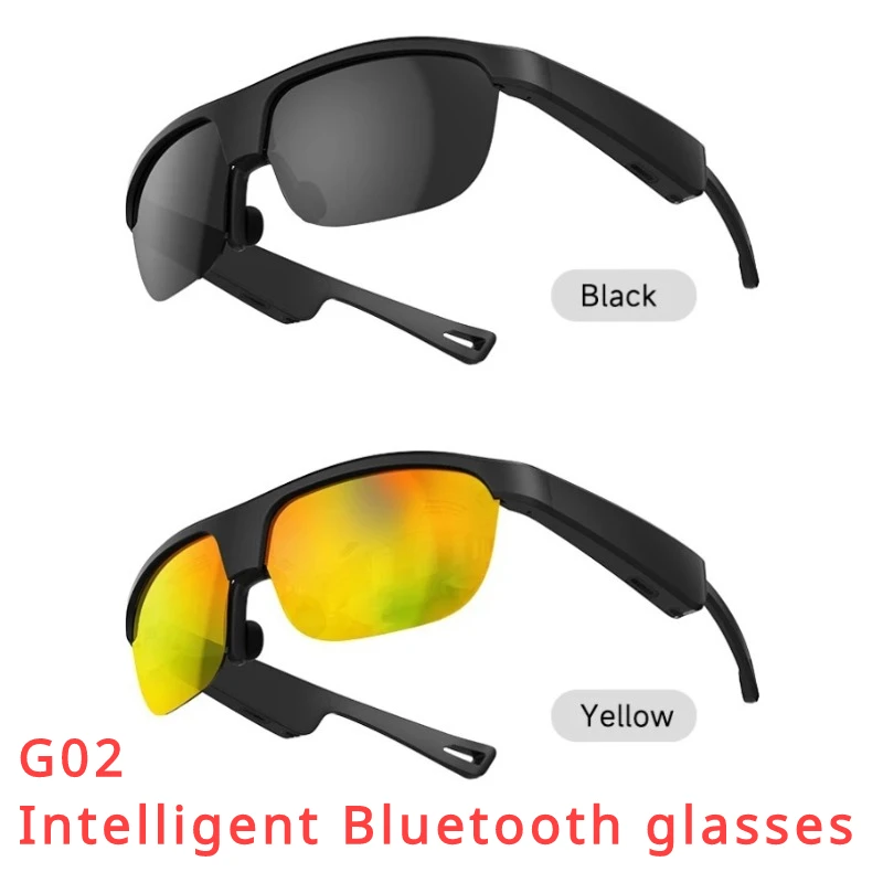 New G02 smart glasses men's headphones wireless headphones sunglasses outdoor sports headphones calls music glasses women