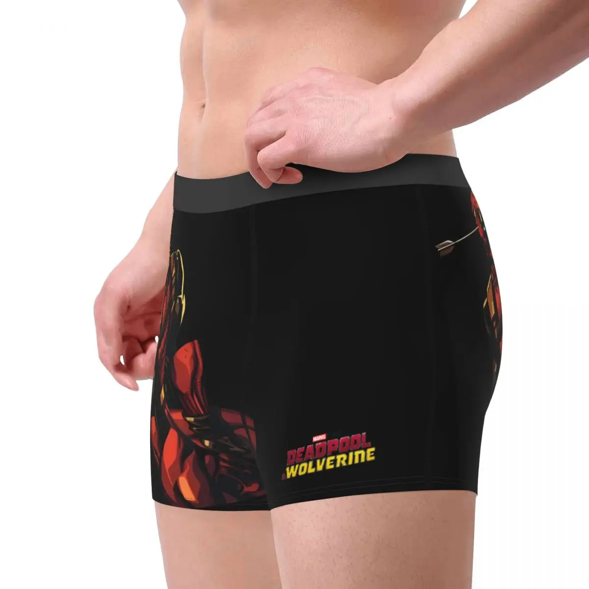 Disney Marvel Deadpool & Wolverine Film Deadpool Underpants Cotton Panties Man Underwear Ventilate Shorts Boxer Briefs