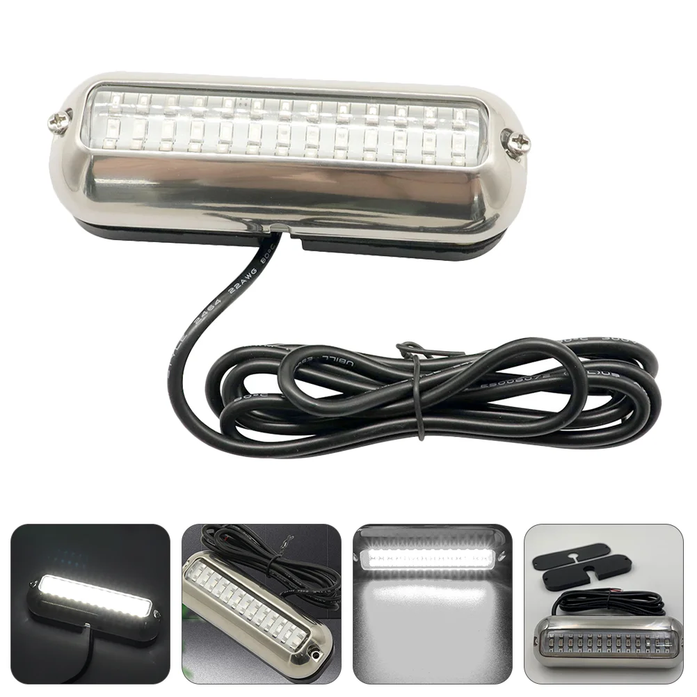 39led Boat Bottom Lights Underwater Waterproof Lamp Stainless Steel Yacht Decor