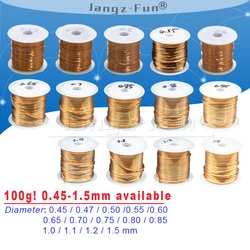 100g Polyurethane Enameled Copper Wire Varnished Diameter 0.45mm To 1.5mm QA-1/155 2UEW For Transformer Wire Jumper