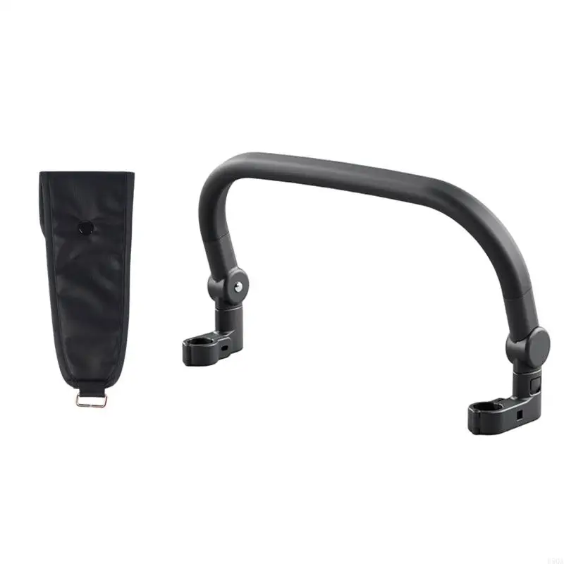 

D5QA Infant Strollers Security Harness Front Crotch Support Strap Easy Assembly Waterproof Coating with Safety Handrail