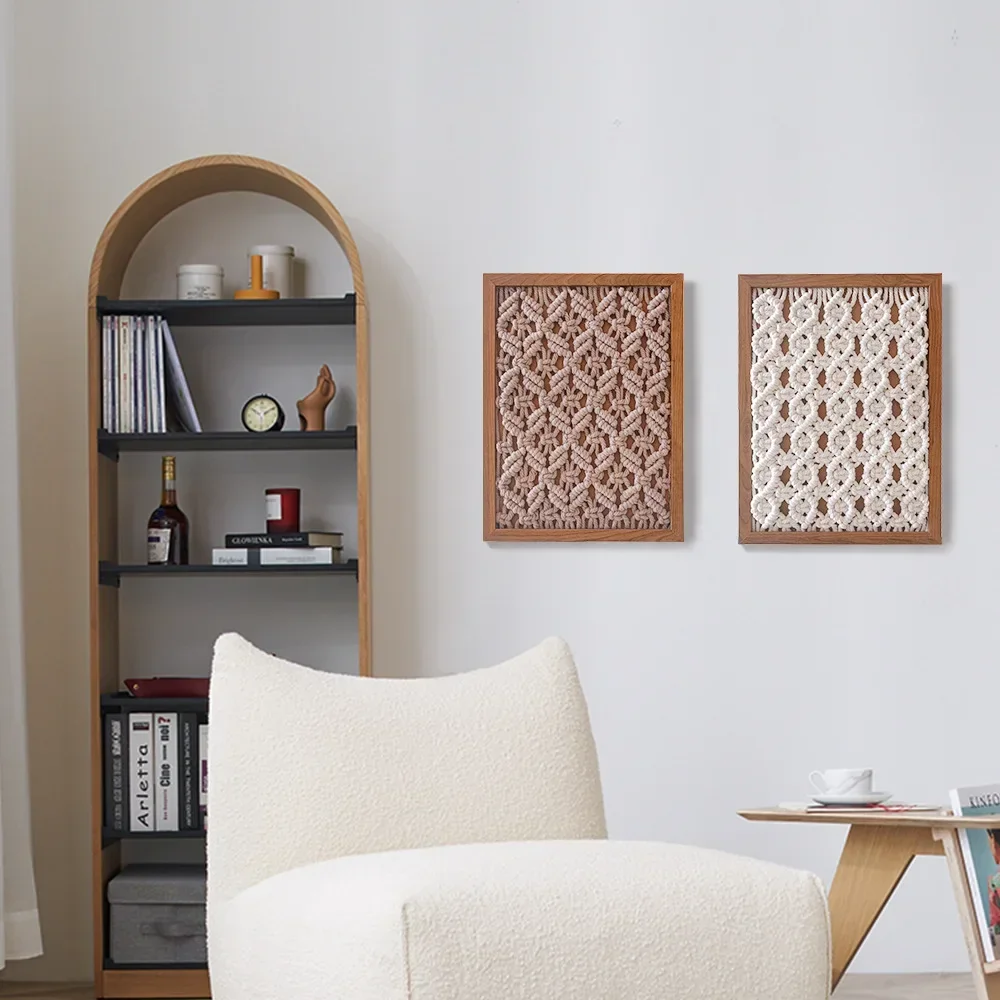 HYS hand-woven tapestry photo frame wall hanging living room bedroom wall entrance Nordic style tapestry wall decoration
