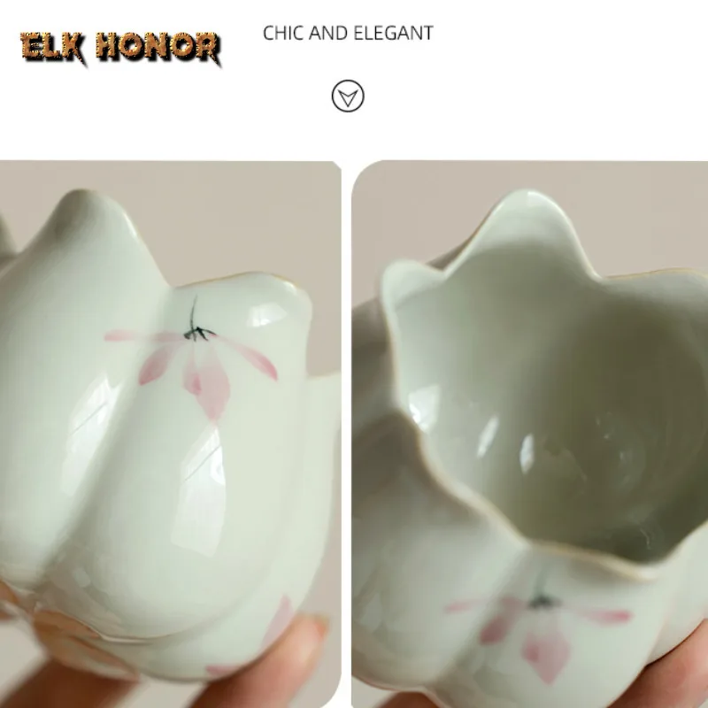 مرسومة باليد الوردي السحلية خط صغير حامل البخور البخور الدخان شلال البخور المعلقات عزز مبخرة حفل الشاي حلية