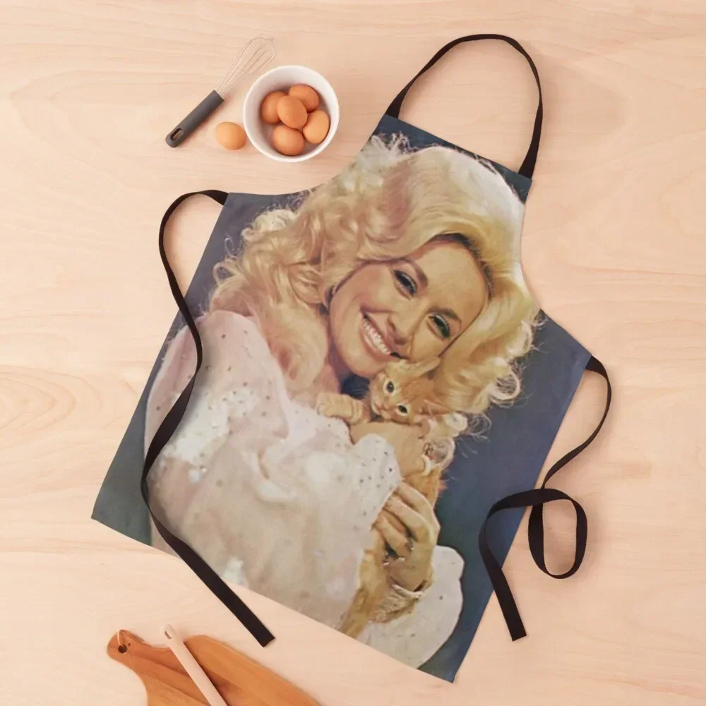 Dolly Parton young Apron Things For Kitchen Cooking kitchen clothes Apron