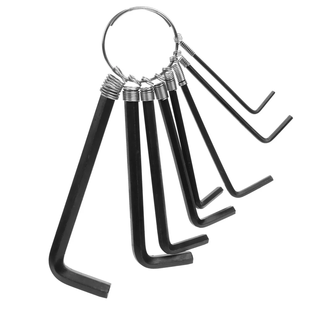 8Pcs/Set for Daily Use 45 # steel Convenience Allen Key Wrench Hand Tool Hexagon Hex End Bike Bicycle Repair Set