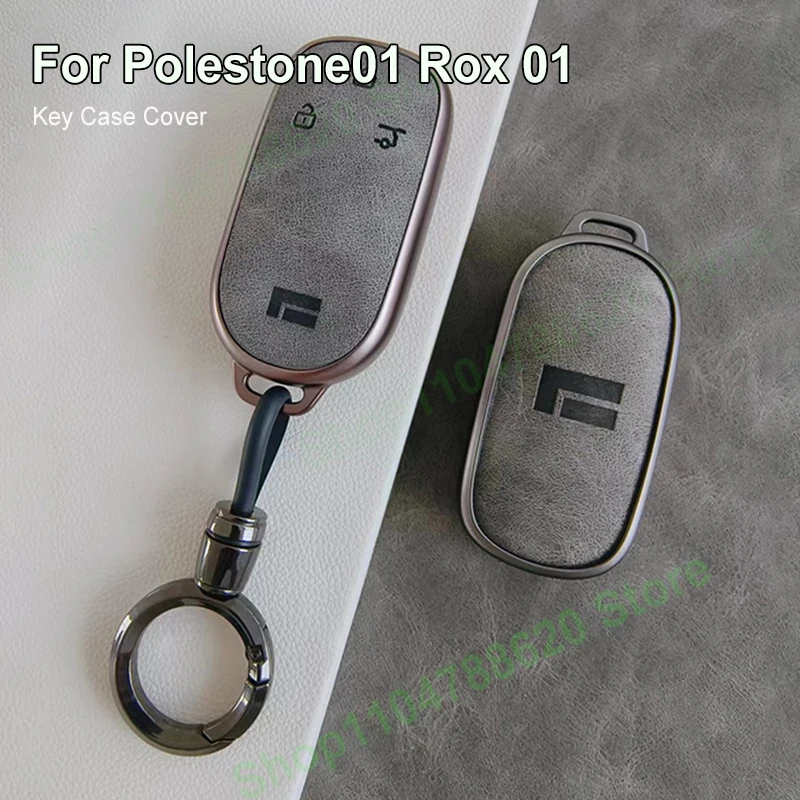 Car Anti-scratch Protection Remote Key Fob Cover Case Shell Keychain Ring Holder Accessories for Polestone 01 Rox 01 2023-2025