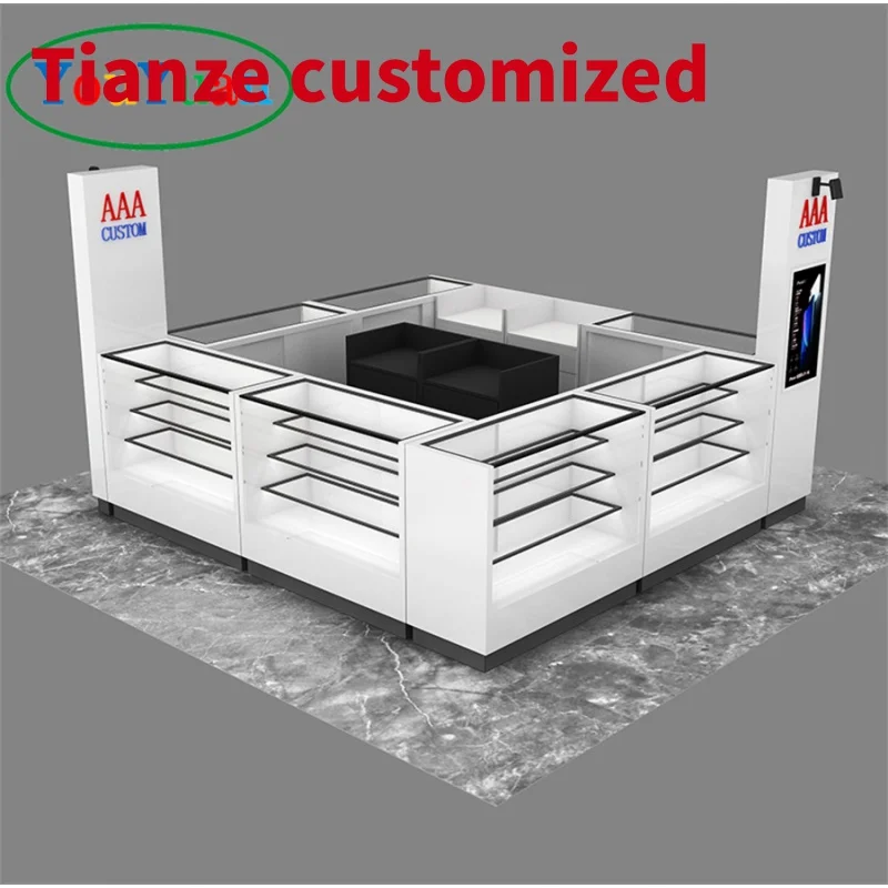 

(Customized) Professional factory mobile phone shop showcase design cell phone store kiosk display fixture set