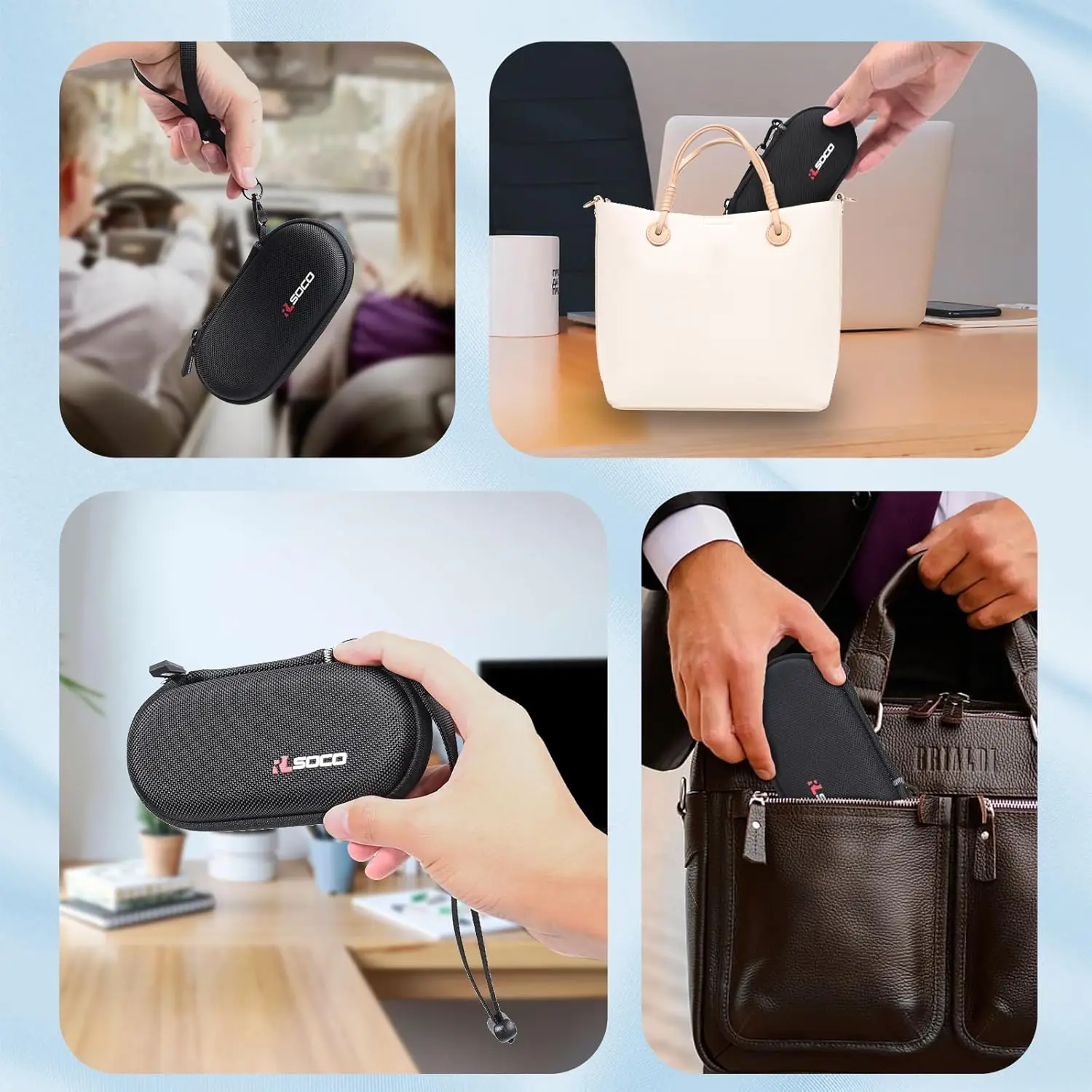 

All-in-One Professional Voice Recorder Case for PLAUD NotePin Waterproof Shockproof Hard Shell with Wrist Strap and Storage Box