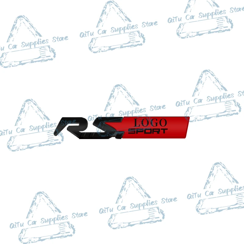Car Styling Metal RS Sport Emblem Logo High Quality Car Rear Trunk Badge Decor Sticker For Kangoo Megane Twingo Clio GT Scenic image 3