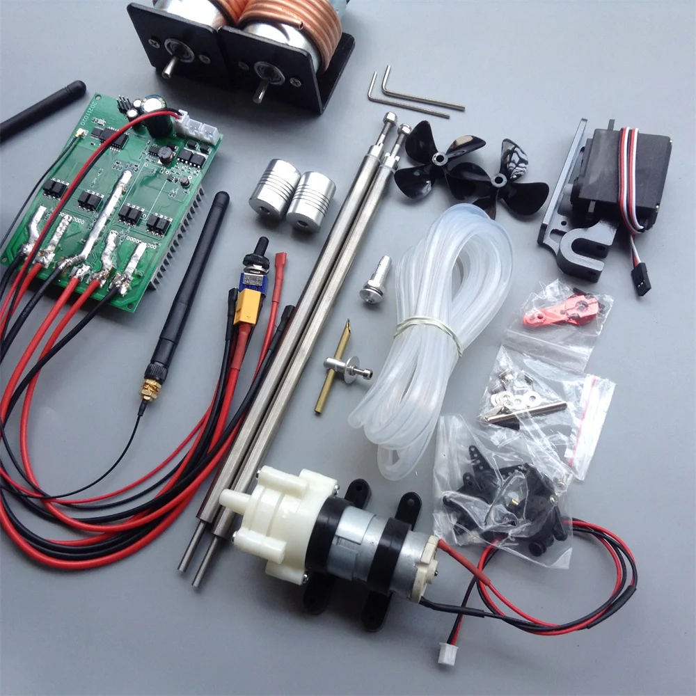 12V 795 Motor Differential Turning Fishing Boat Tripping Gear 6 Channels Remote Control 500 M