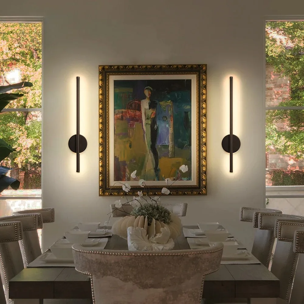 مصباح حائط مغناطيسي قابل لإعادة الشحن 50 ذهبي أسود لغرفة المعيشة وغرفة النوم والممر والدراسة ومرحاض LED وإضاءة خالية من الأسلاك