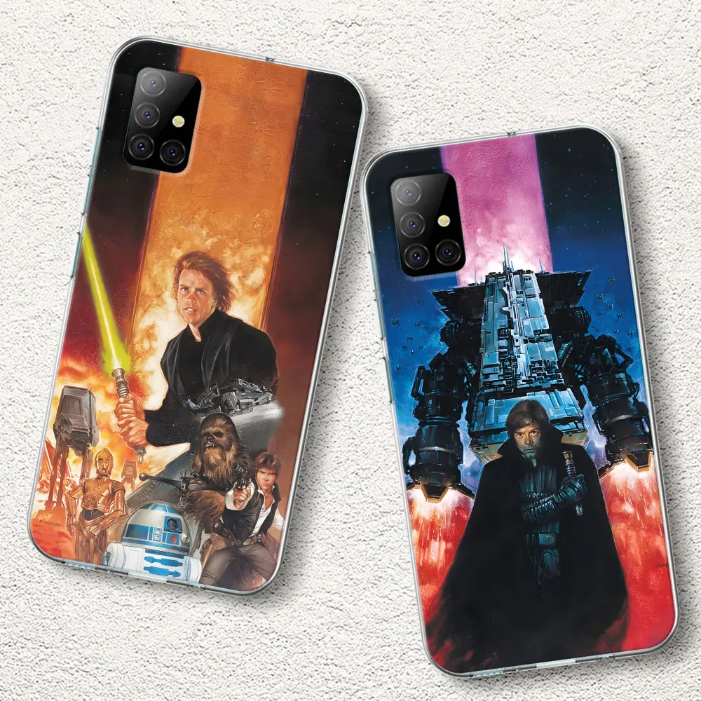 Anakin Darth Vader Luke Skywalker Case for Samsung Galaxy A51 A14 A54 A12 A41 A21s A13 A15 A55 A71 A23 A31 Soft TPU Phone Cover