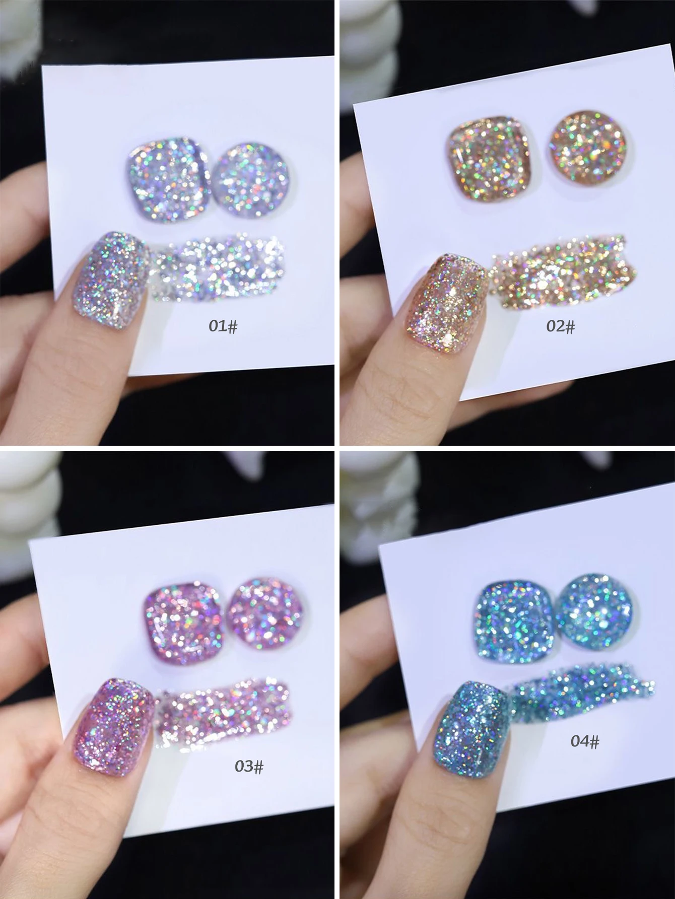 1-6pcs15ml الخريف والشتاء مسمار الليزر بريق هلام مسمار البولندية UV LED علاج عطلة المرأة هدية مسمار الفن لوازم اليومية DIY بها بنفسك