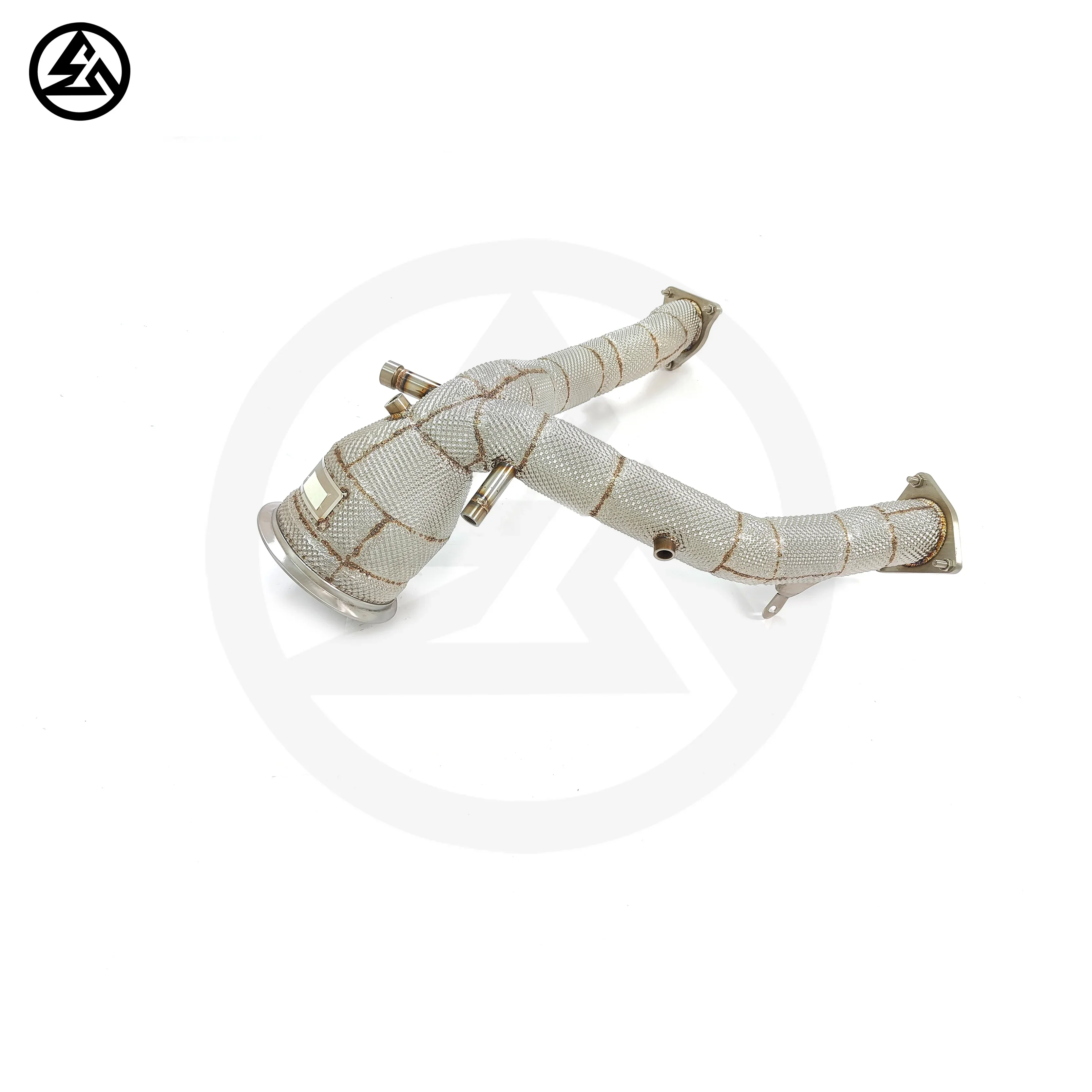

High Flow Catted Downpipe for Porsche Macan 95B S 3.0T 2019- Performance Exhaust Euro-VI Downpipe with Heat Shield